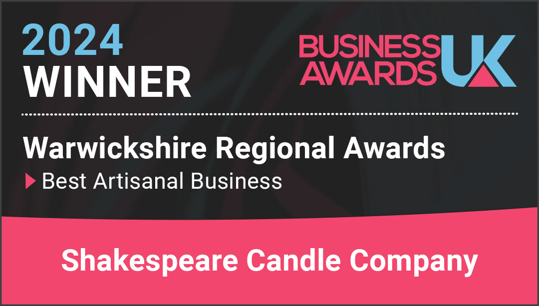 Shakespeare Candle Company Wins Best Artisanal Business at 2024 Warwickshire Regional Awards