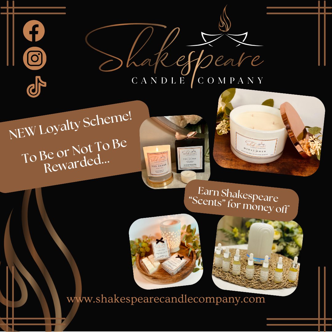 To Be or Not to Be Rewarded? Announcing Shakespeare Candle Company's loyalty programme - Shakespeare Candle Company