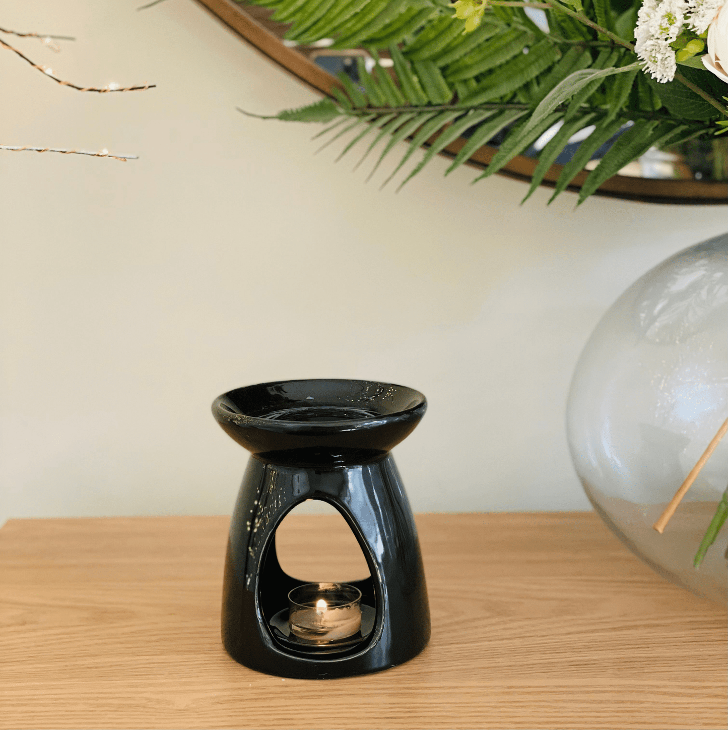 Ceramic Black Wax Melt Burner